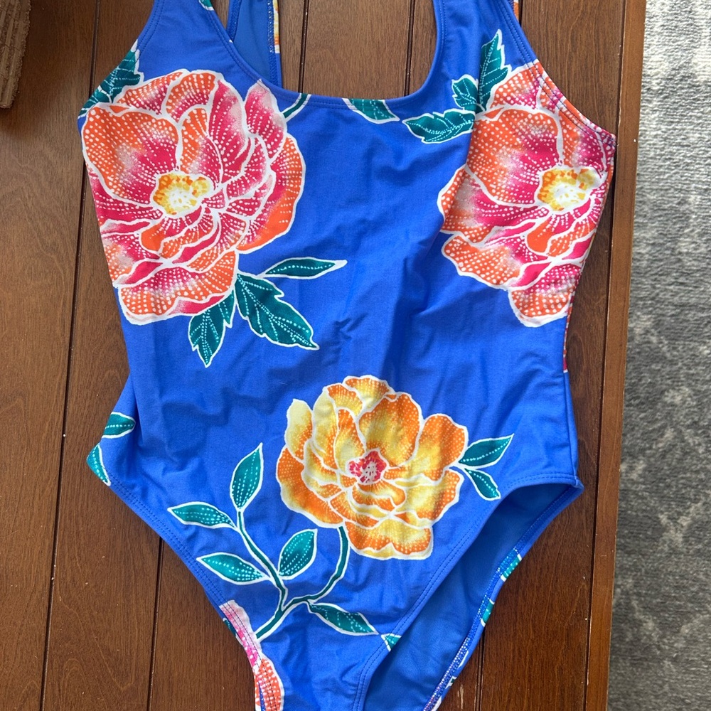 Floral Blue Swimwear